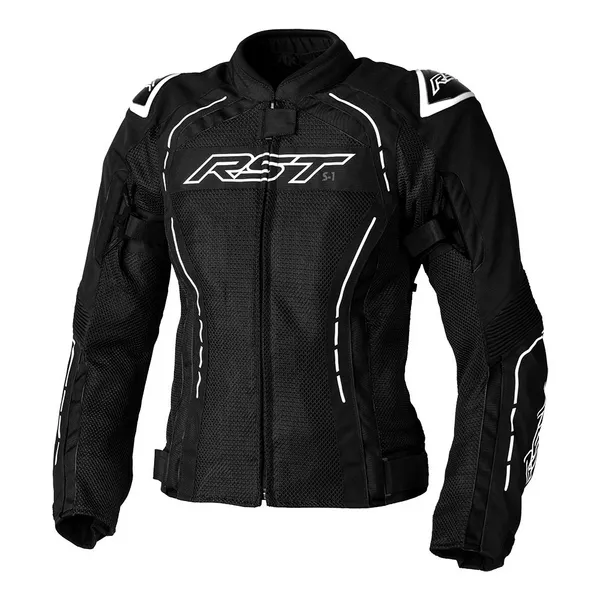 RST S-1 Mesh Ladies Textile Jacket Black Size 12