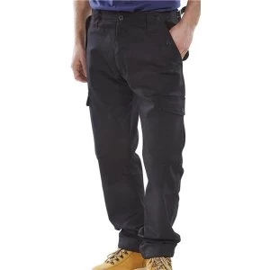 Click Workwear Combat Trousers Polycotton Black 36 Ref PCCTBL36 Up to