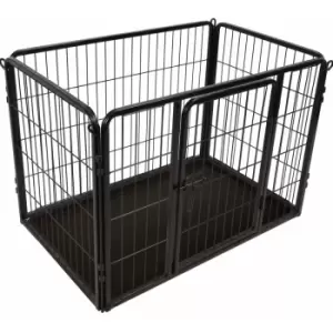 Dog Kennel Kazan s 93x59x64cm Black Flamingo Black