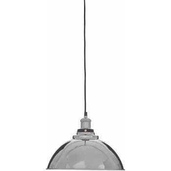 Premier Housewares - Ceiling Lights Black Finish Round Shape Pendant Light Antique Ceiling Lighting Contemporary Pendant Hanging Lighting For Ceiling