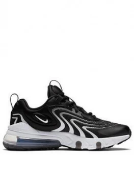 Nike Air Max 270 React ENG Junior Trainers - Black/Grey/White, Size 4