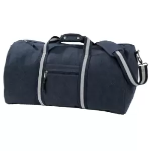 Quadra Vintage Canvas Holdall Duffle Bag - 45 Litres (One Size) (Vintage Oxford Navy)