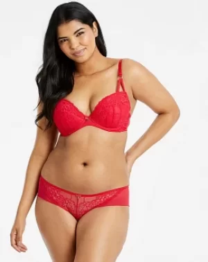 Ann Summers Sexy Lace Plunge Red Bra