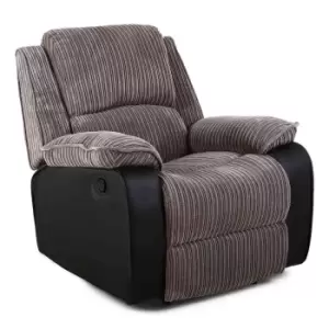 Postana Fabric Recliner Armchair - Grey