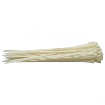 Draper 70404 White Cable Ties 7.6 x 400mm - 100pc