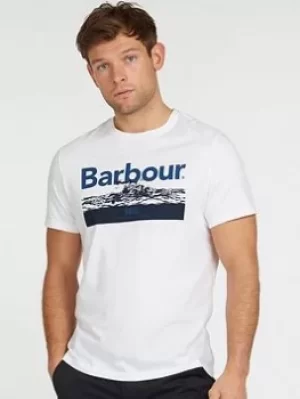 Barbour Isle Graphic T-Shirt, White Size XL Men