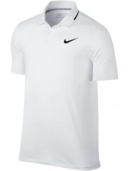 Mens Nike Dry Solid Polo White