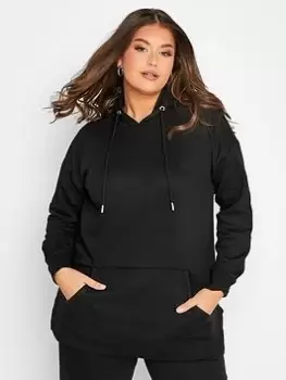 Yours Overhead Hoodie - Black, Size 18, Women