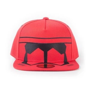 Star Wars - Red Trooper Mask Unisex Snapback Baseball Cap - Red