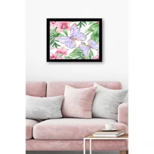 SC0845 Multicolor Decorative Framed MDF Painting