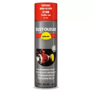 Rust Oleum Hard Hat Metal Spray Paint Traffic Red 500ml