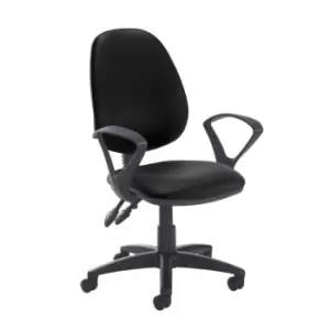 Dams MTO Jota High Back PCB Operator Chair with No Arms - Tortuga Orange