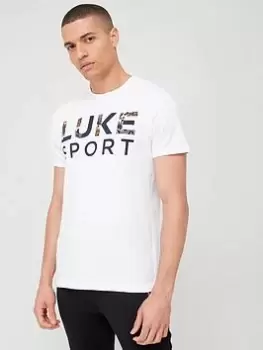 Luke Performance LST Short Sleeve T-Shirt - White, Size S, Men