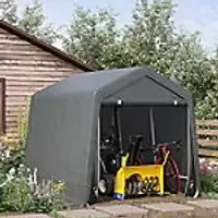 OutSunny Garden Shed Grey