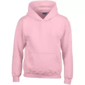 Gildan Heavy Blend Childrens Unisex Hooded Sweatshirt Top / Hoodie (S) (Light Pink)