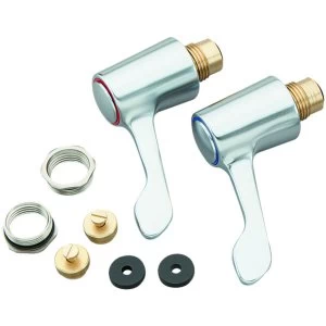 Wickes Sink and Basin Lever Tap Head Conversion Kit - Chrome