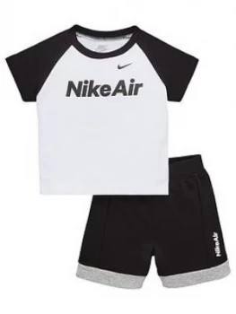 Nike Sportswear Air Toddler Boys Short Set - Black, Size 24 Months