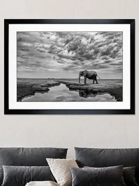 The Art Group Giant Serenity Framed Print Black and white