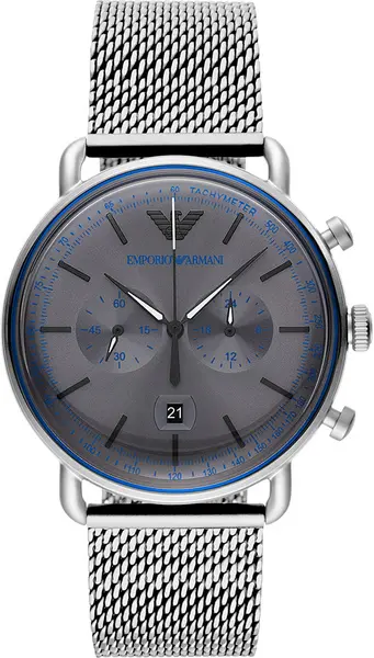 Emporio Armani Watch Aviator Men D - Grey EA-340