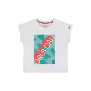 Reebok Logo T-Shirt Junior Girls - White