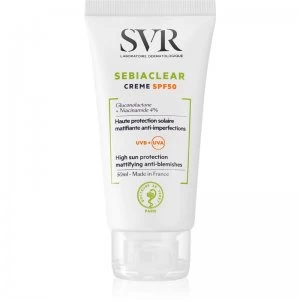 SVR Sebiaclear Protective Mattifying Cream for Oily Skin with Imperfections SPF 50 50ml