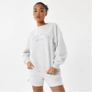 Jack Wills Relaxed Graphic Crew - Grey