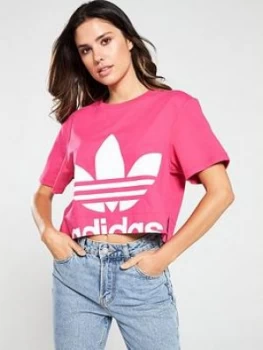 adidas Originals Tee - Pink, Magenta, Size 16, Women