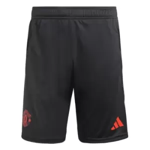 adidas Manchester United Training Shorts 2023 2024 Adults - Black