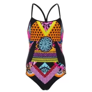 Slazenger Thinstrap Swimsuit Womens - Multi