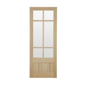 2 Panel Clear pine Internal Door H1981mm W838mm