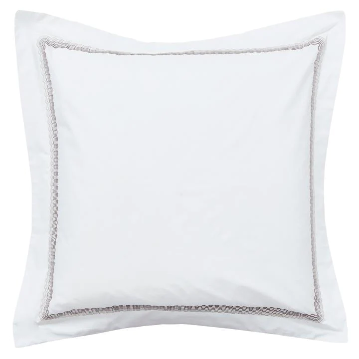 Bedeck of Belfast White Cotton Percale 300 Thread Count Sezan' Large Square Pillow Case