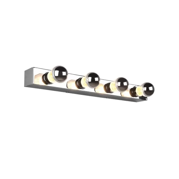 Theatro Modern 4 Light Wall Lamp Chrome IP44