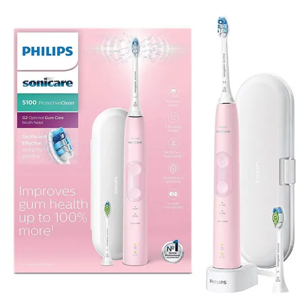 Philips Sonicare ProtectiveClean 5100 HX6856/10 Sonic Pink Electric Toothbrush