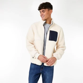 Jack Wills Sherpa Zip Fleece - Beige