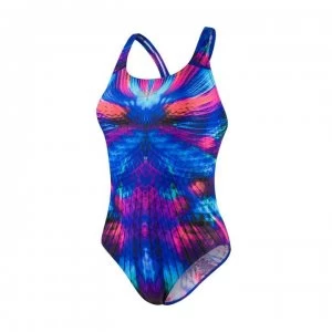 Speedo Shine Swimsuit Ladies - Blue/Aqua/Blk