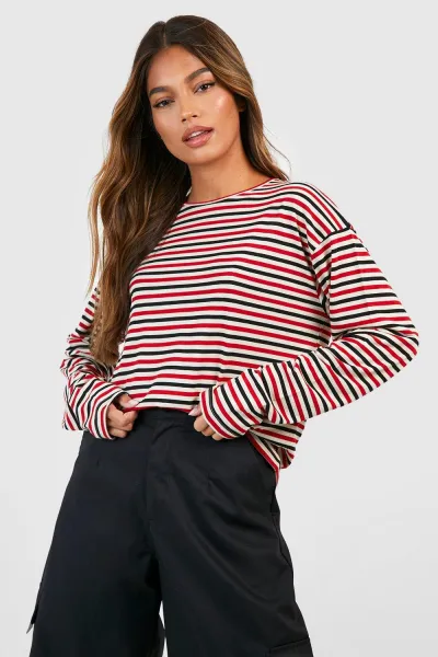 Stripe Long Sleeve Top