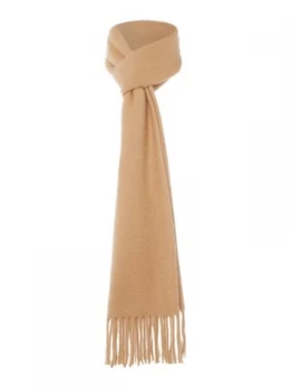 Barbour Plain Cashmere Scarf Camel