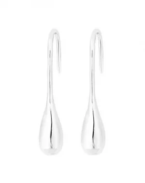 Simply Silver Organic Drop Earrings