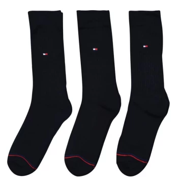 Tommy Bodywear Sports 3 Pack Mens Crew Socks - Black