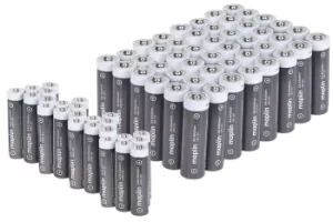 Maplin Extra Long Life High Performance Alkaline Batteries 48x AA+ 24x AAA