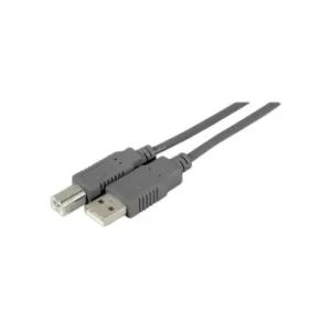 USB 2.0 A to B Entry Level Cable Grey 1m