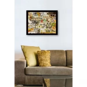 SC0794 Multicolor Decorative Framed MDF Painting