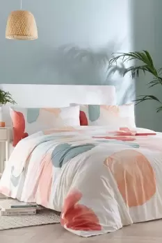 Splash' Sustainable Range Oversize Floral Watercolour Print Duvet Cover Set