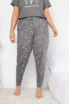 Printed Cuffed Pyjama Bottoms