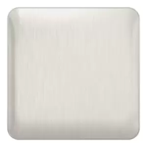 Schneider Electric Lisse Screwless Deco - Single Blank Plate, GGBL8010SS, Stainless Steel