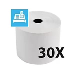 Exacompta Receipt Rolls 1Ply Thermal, 55g, 60x80, 3 Sets of 10 Rolls