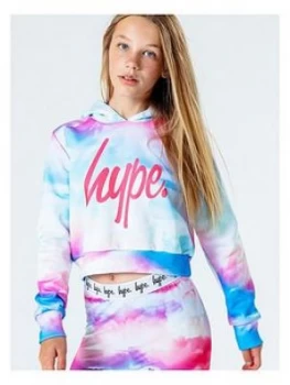 Hype Cloud Fade Overhead Hoodie, Multi, Size Age: 11-12 Years, Women