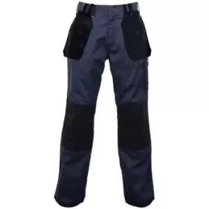 Regatta Mens Holster Workwear Trousers (Short, Regular And Long) (44 Long) (Navy/Black)