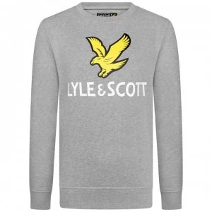 Lyle and Scott Logo Crew Neck Sweatshirt - Grey G59