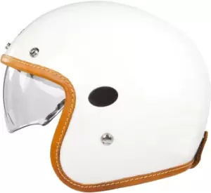 Helstons Naked Carbon Jet Helmet, white, Size L, white, Size L